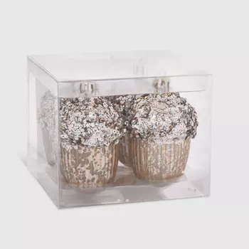 Набор елочных игрушек Unique Treasures золотистые желуди, 4 шт