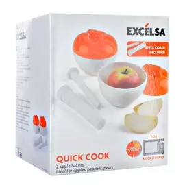 Набор емкости для приготовления яблок в микр. печи 2шт Excelsa 60098/062738