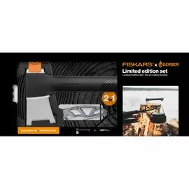 Набор Fiskars топор плотницкий малый + складной нож