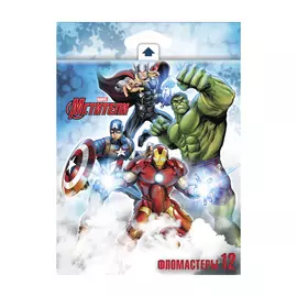 Набор фломастеров Hatber Мстители 12 цветов