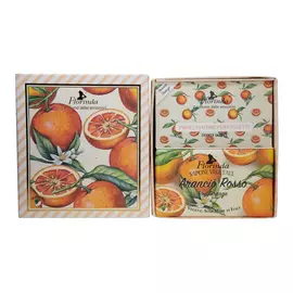 Набор Florinda Arancio Rosso Красный апельсин мыло 200 г, саше 3 шт