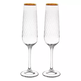Набор фужеров для шампанского Crystalite bohemia дора/200мл/2шт