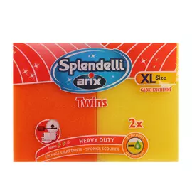 Набор губок абразивных для посуды 2шт Arix 12712