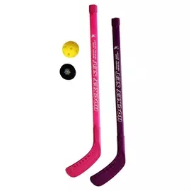 Набор Хоккейный 1Toy : 2 Клюшки Пластик 77 См, Шайба, Мячик