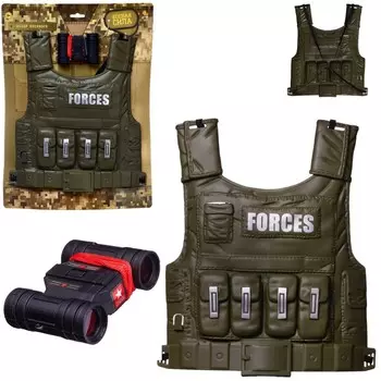 Набор игровой ABtoys военный жилет и бинокль (PT-01408/1)