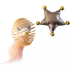 Набор игрушек для кошек CHOMPER Berry Frost Металлическая клетка и звезда TOY84017