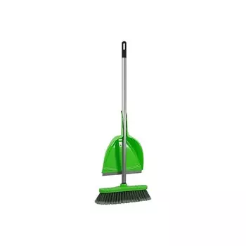 Набор In'loran для сухой уборки щетка+совок салатовый