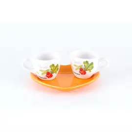 Набор из 2 чашек 100мл и блюдца Gipfel vegetal