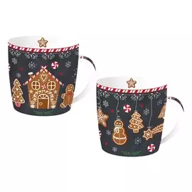Набор из 2-х кружек Easy life Имбирный пряник 0,35 л
