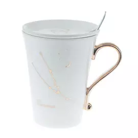 Набор из 3 предметов Eco cup знаки зодиака: кружка телец 380мл,крышка, ложка
