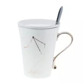 Набор из 3 предметов Eco cup знаки зодиака: кружка весы 380мл,крышка, ложка