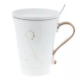 Набор из 3 предметов Eco cup знаки зодиака: кружка рыбы 380мл,крышка, ложка