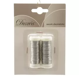 Набор Kaemingk проволока серебро декор 0,3х6000 см 2 шт