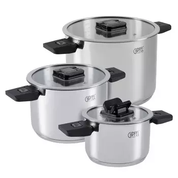 Набор кастрюль Gipfel Compact 51812 из 6 предметов