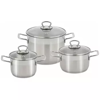 Набор кастрюль Катюша пром София 6 предметов 1,8/3,2/4,5 л