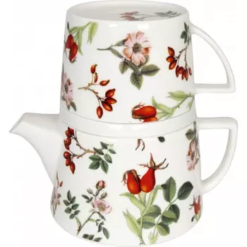 Набор KOENITZ чайник заварочный 650 мл + кружка 350 мл + подставка Шиповник