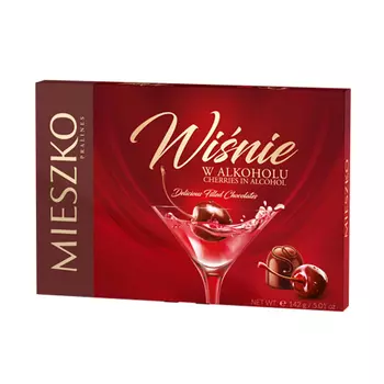 Набор конфет Mieszko Cherry in alcohol pralines, 142 г