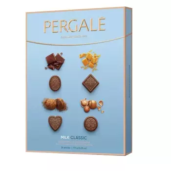 Набор конфет Pergale из молочного шоколада, 171 г