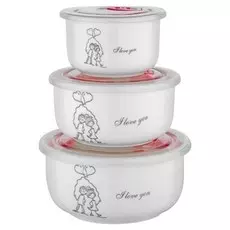 Набор контейнеров Guffman Ceramics Love 3 шт