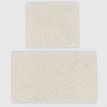 Набор ковриков для ванны Vonella Аcelya 60х100/60х50 см кремовый