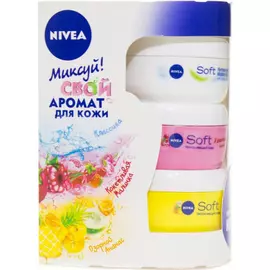 Набор крем для лица и тела Nivea Soft Интенсивный увлажняющий 50*50*50 мл