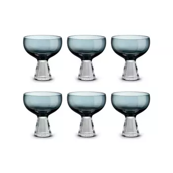 Набор креманок Pozzi Milano 1876 Fun Classy тёмно-синий 6шт