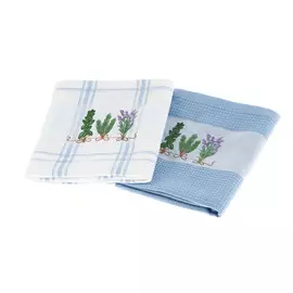 Набор кухонных полотенец Asil 45х70 2 шт голубой