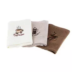 Набор кухонных полотенец Asil 45x70 3шт coffee