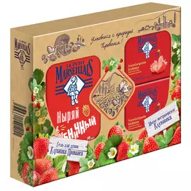 Набор Le Petit Marseillais Клубника 3 предмета