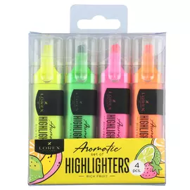 Набор Lorex Rich fruit маркеров текстовыделительные ароматизированные 4 шт