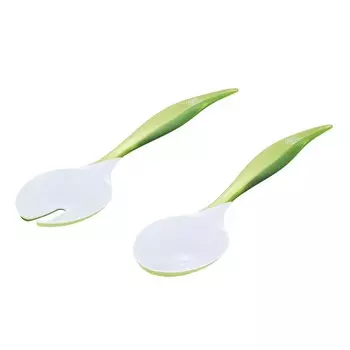 Набор ложка+вилка для салата Gipfel lumino зеленый 30 см