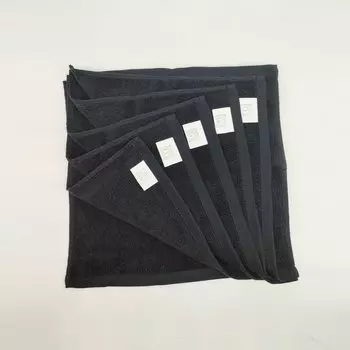 Набор махровых салфеток Sofi De Marko Бруна черный 30х30 см 6 шт