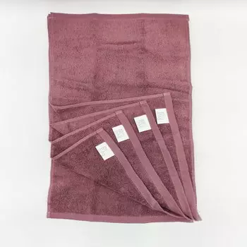 Набор махровых салфеток Sofi De Marko Дэйзи пурпурный 30х50 см 5 шт