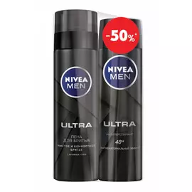 Набор Nivea пена для бритья Ultra + дезодорант мужской Ultra