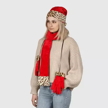 Набор новогодний Kaemingk шапка, перчатки и шарф