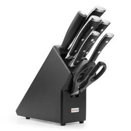 Набор ножей 5 шт на деревянной подставке WUSTHOFF