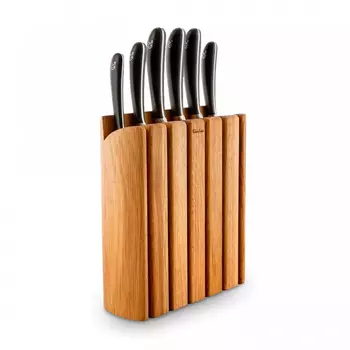 Набор ножей Robert Welch с подставкой из бука, 6 шт