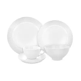 Набор обеденный на 4 персоны Pillivuyt Plisse фарфор 16 предметов