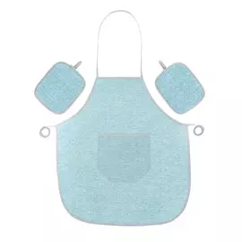 Набор Olibo blue: фартук + 2 прихватки