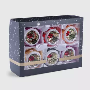 Набор ёлочных игрушек Snow and Stars ностальгия 6 шт