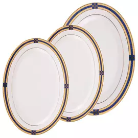 Набор овальных блюд Buckingham porzellan liness 3пр 1х30см 2х25см