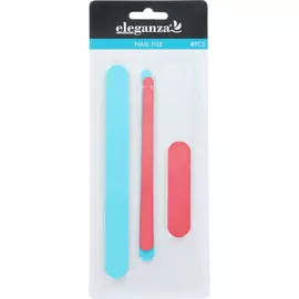 Набор пилок Koopman для полировки ногтей 4 шт 18х2 см, 8х2 см, 14,5х1,2 см