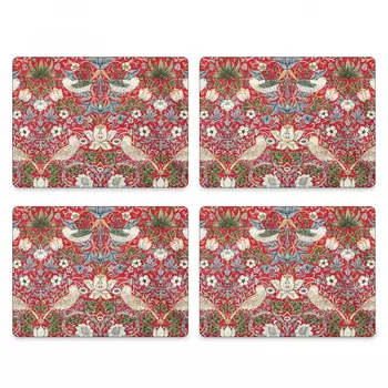 Набор плейсматы Pimpernel Дрозды красный 40х29 см, 4 шт