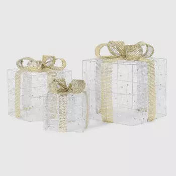 Фигура Mercury NY светодиодная, подарки 15х20х25 LED 3 шт