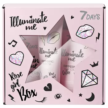 Набор подарочный 7 days rose girl box