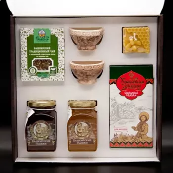 Набор подарочный Башкирские Пасеки «Куштанаш» № 9 большой венге, 900 г