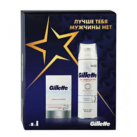 Набор подарочный Gillette Sensitive Skin 2 предмета