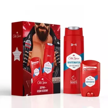 Набор подарочный Old Spice Whitewater мужской дезодорант-стик и гель для душа