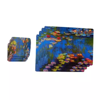 Набор подставок Genlex Водяные лилии 4 шт + костер 4 шт