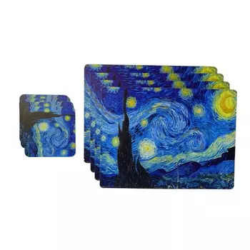 Набор подставок Genlex звездная ночь 4 шт + костер 4 шт